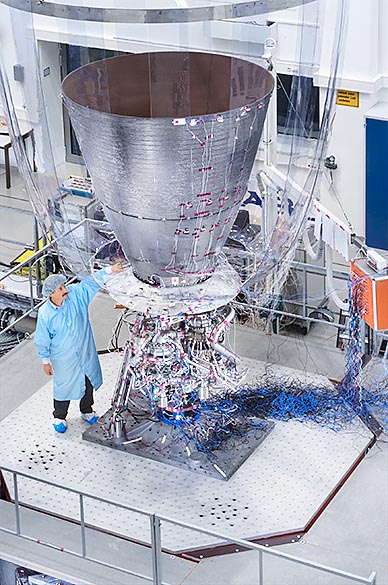 Raketentriebwerk Belastungstest