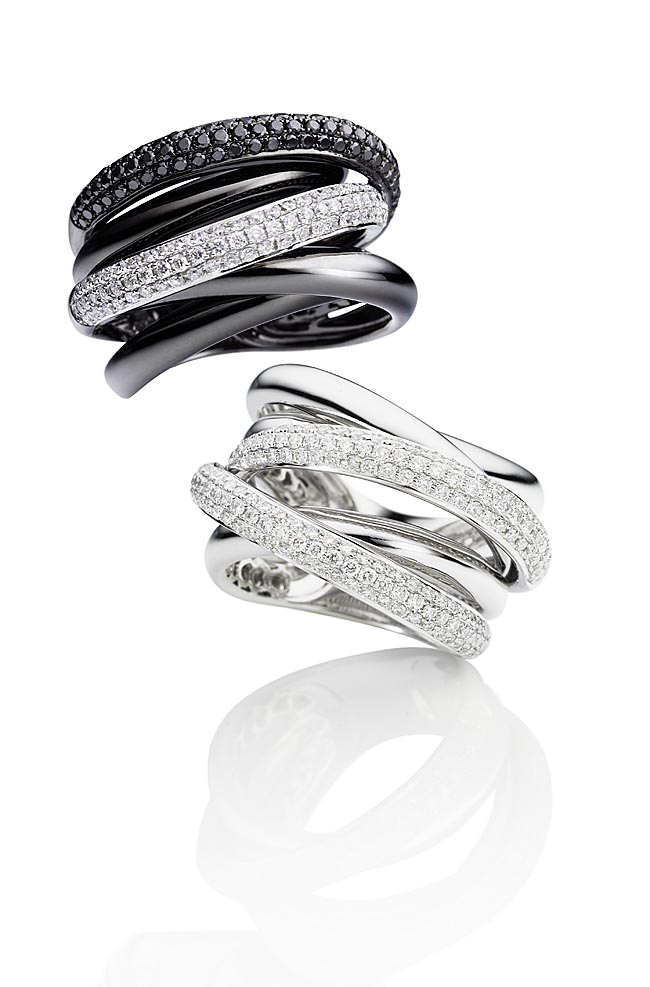 Schwebende Diamantringe  Kai Arndt Schwebende Ringe mit Diamant Produktfotografie